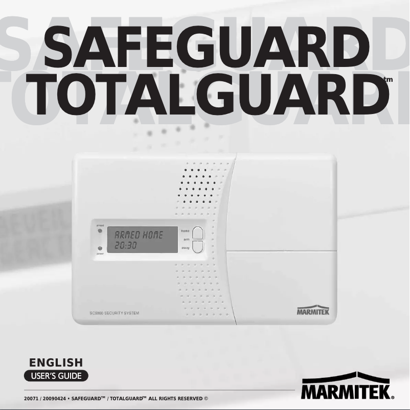 First page image of the manual for SC9000