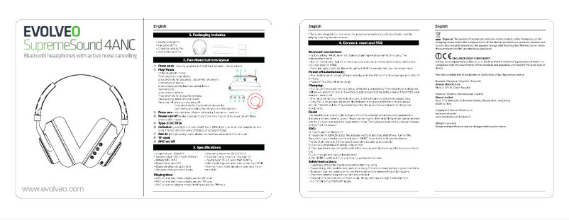Page 1 of the manual User Manual Evolveo SupremeSound 4ANC