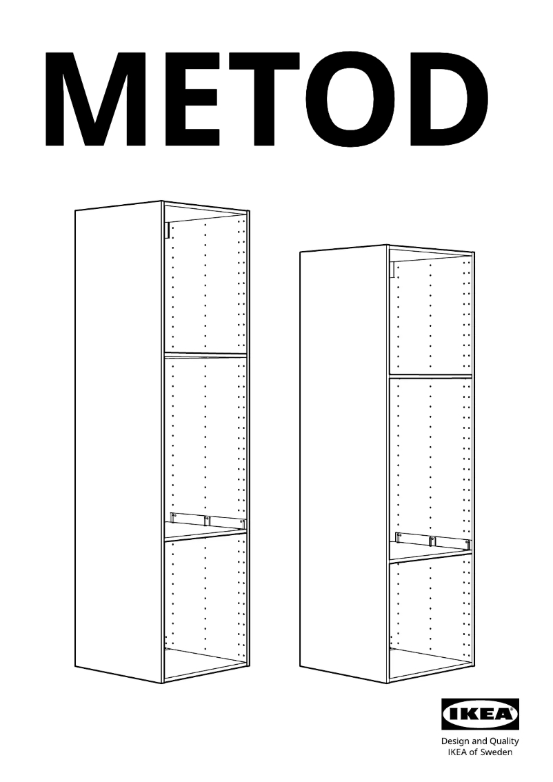 Page 1 of the manual User Manual Ikea METOD 902.135.68