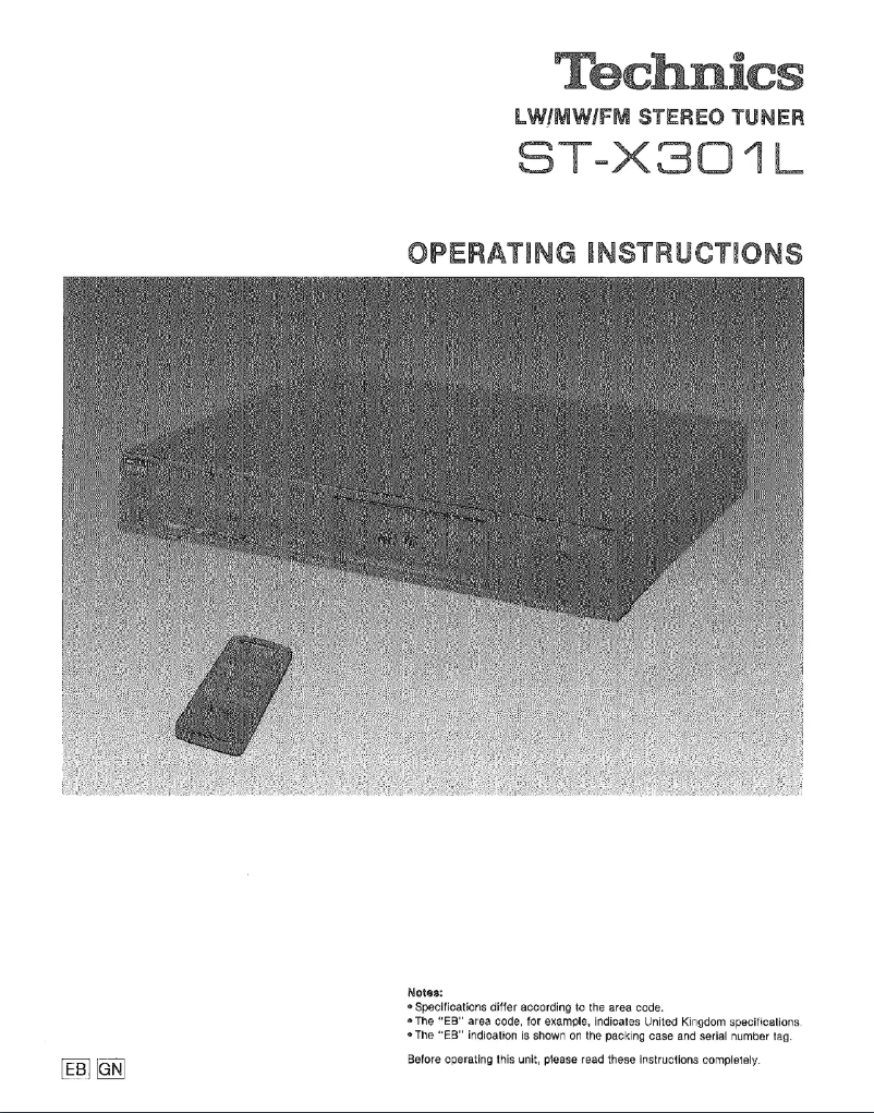 First page image of the manual for ST-X301L
