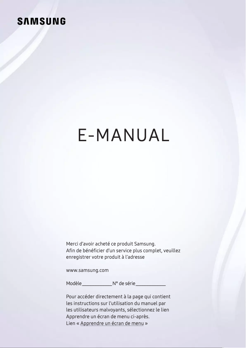 Page 1 of the manual User Manual Samsung UA40N5300AS