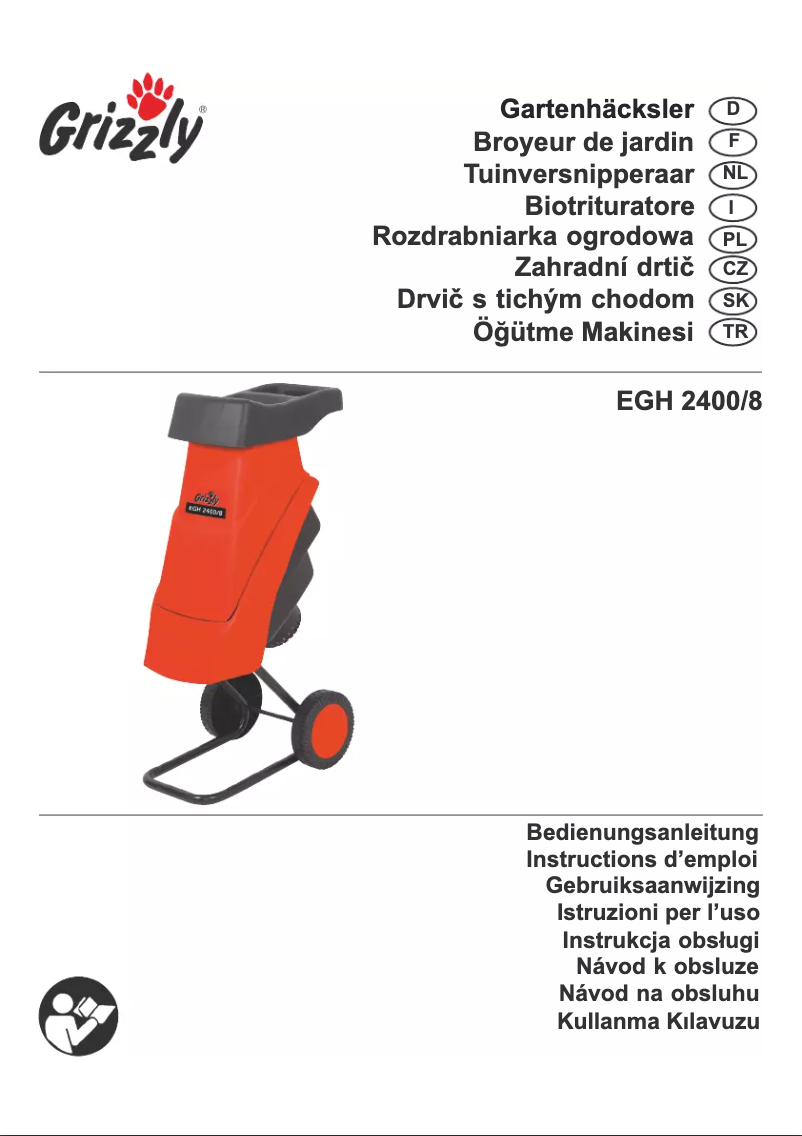First page image of the manual for EGH 2400/8