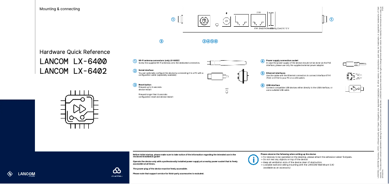Image de la première page du manuel de l'appareil LX-6402