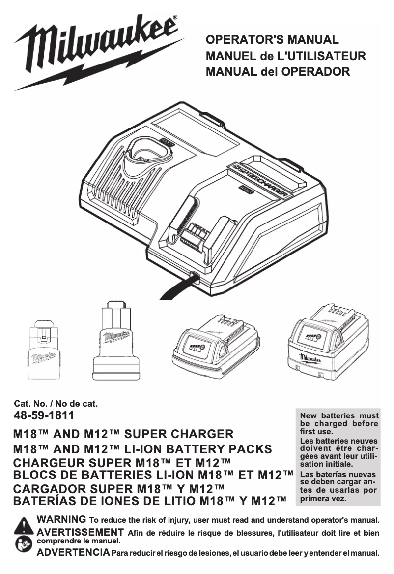 First page image of the manual for 48-59-1811