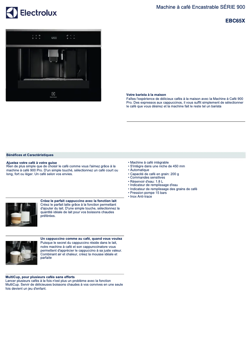 First page image of the manual for EBC65