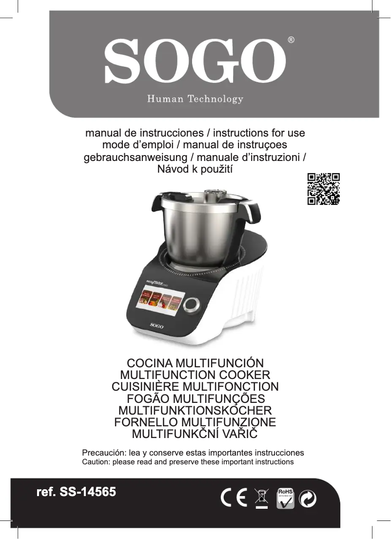 First page image of the manual for SS-14565