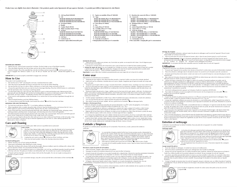 First page image of the manual for BL10450H