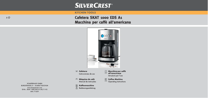 First page image of the manual for SKAT 1000 EDS A1