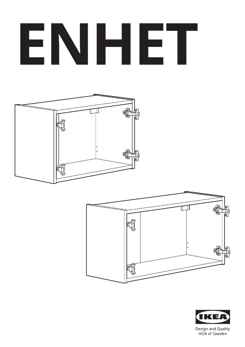 First page image of the manual for ENHET 805.144.87