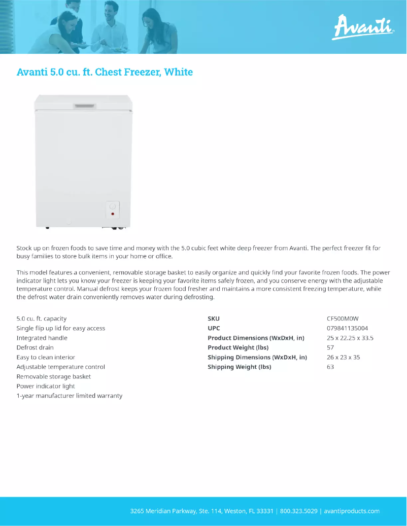 First page image of the manual for CF500M0W-IS