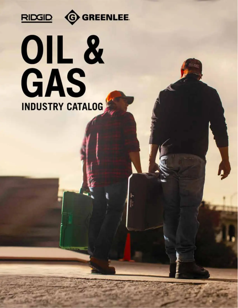 Page 1 of the manual Brochure Ridgid 700