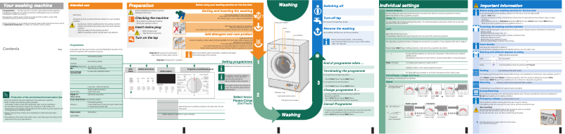 First page image of the manual for WIS24467EE