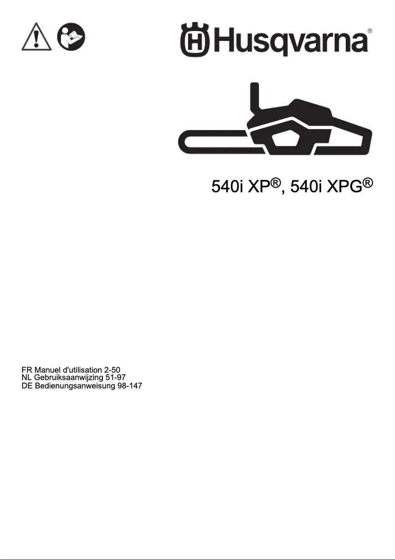 First page image of the manual for 540i XP