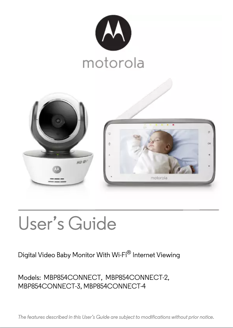 First page image of the manual for MBP854CONNECT-3