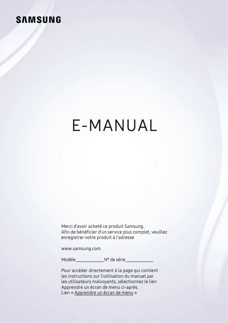 Page 1 of the manual User Manual Samsung HG32AE460FK