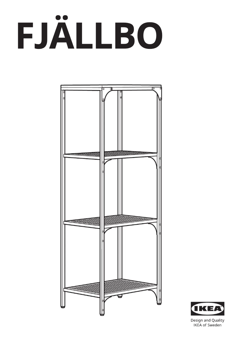 Page 1 of the manual User Manual Ikea FJÄLLBO 903.421.98