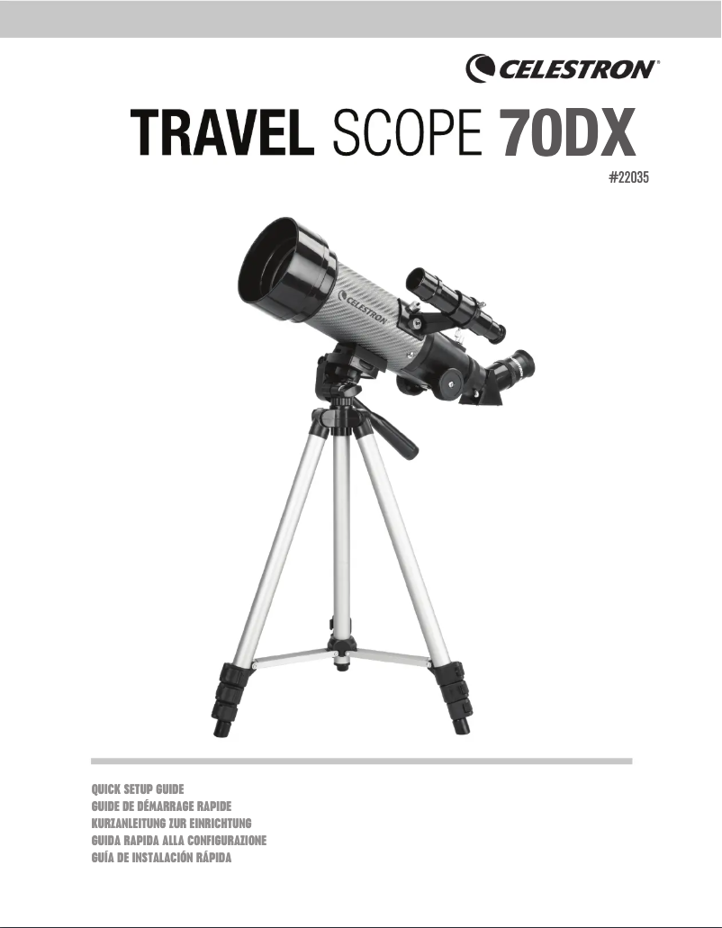 Image de la première page du manuel de l'appareil Travel Scope 22035