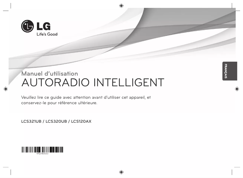 Image de la première page du manuel de l'appareil LCS320UB