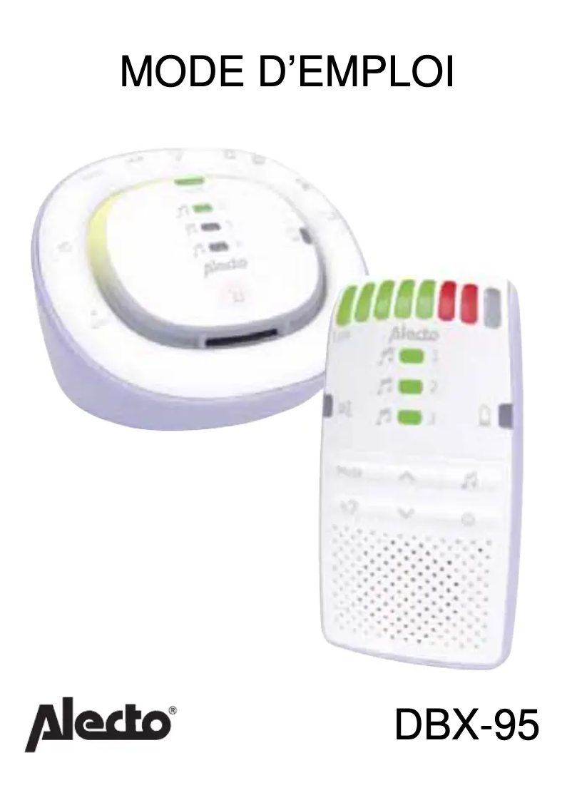 Page 1 of the manual User Manual Alecto DBX-95