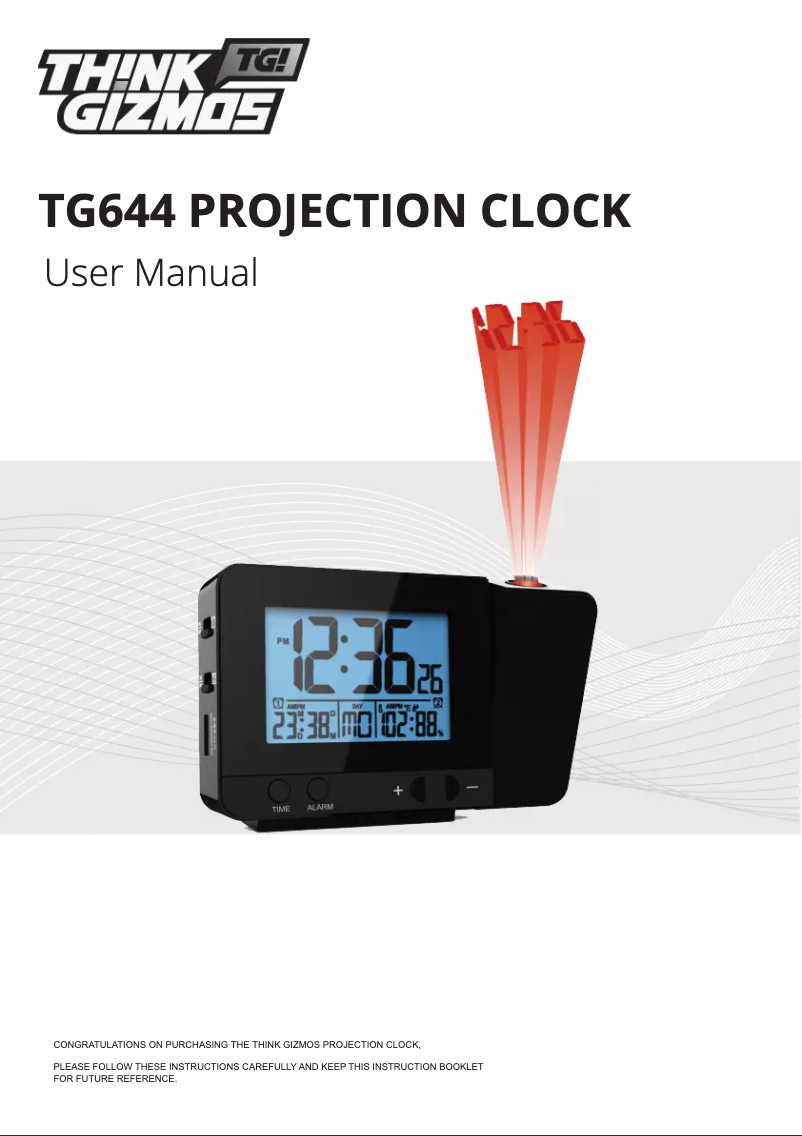 Page 1 of the manual User Manual ThinkGizmos TG644