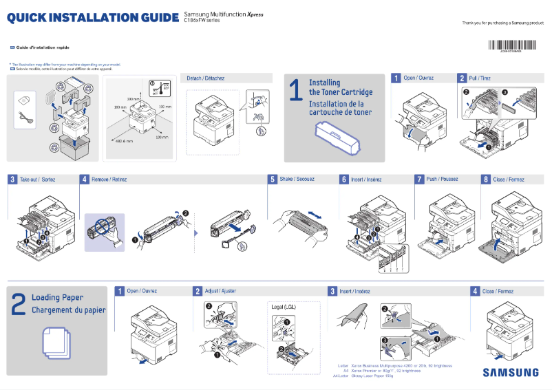 Page 1 of the manual User Manual Samsung Xpress SL-C1860FW