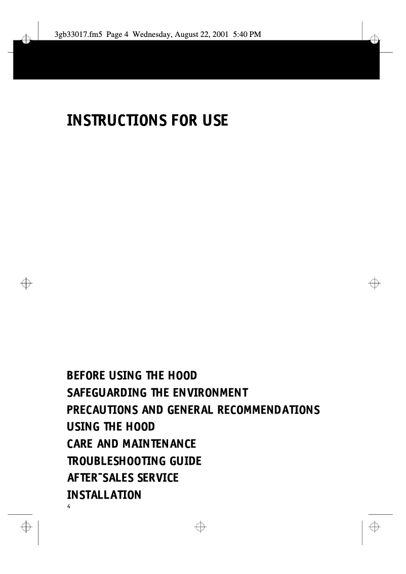 Page 1 de la notice Manuel utilisateur Whirlpool AKR 987 IX-4