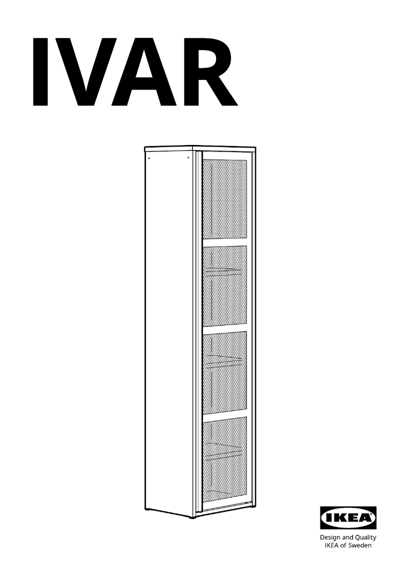 Page 1 of the manual User Manual Ikea IVAR 605.312.37