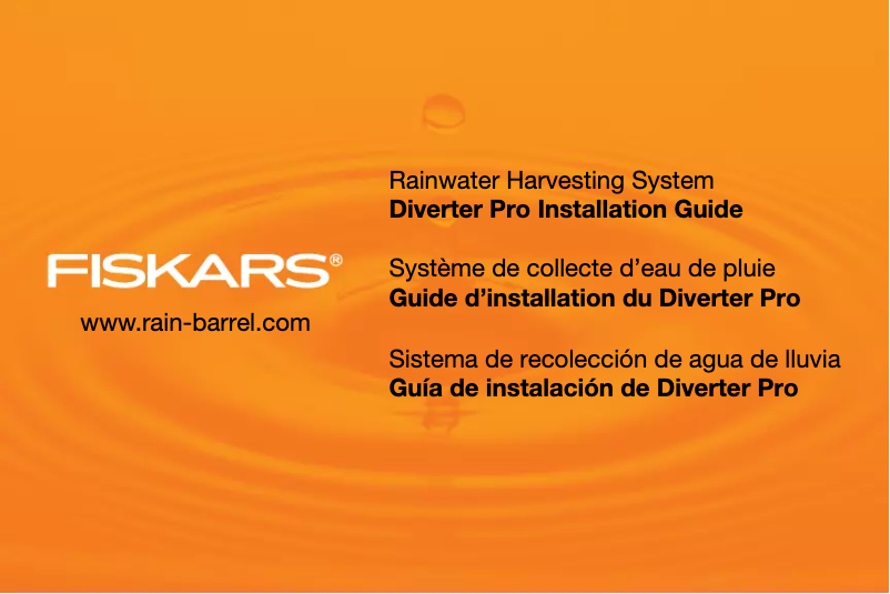 First page image of the manual for Diverter Pro