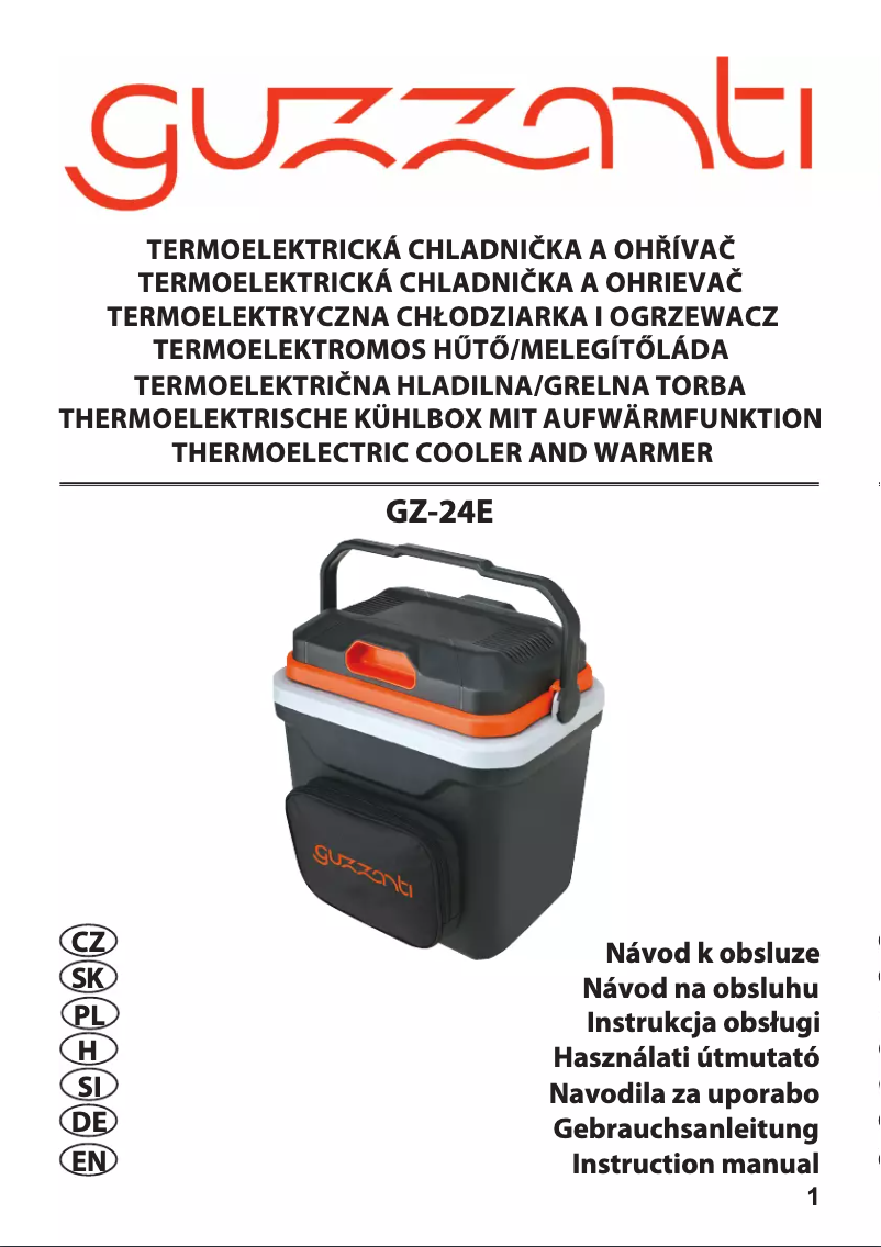 Page 1 of the manual User Manual Guzzanti GZ 24E