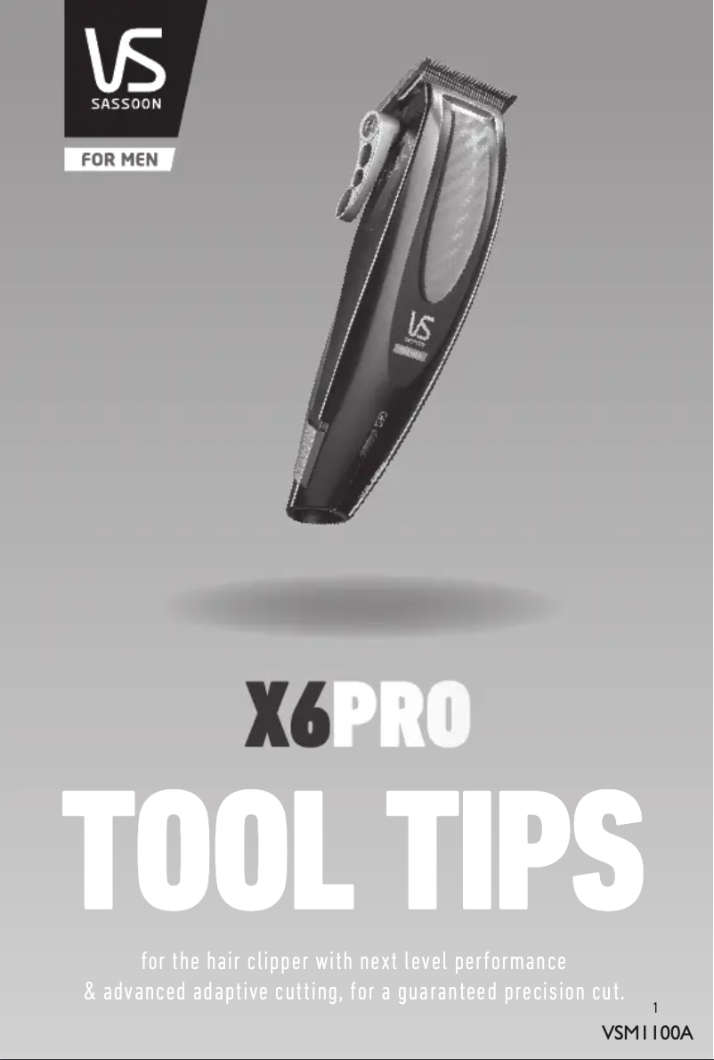 First page image of the manual for X6 Pro VSM1100A