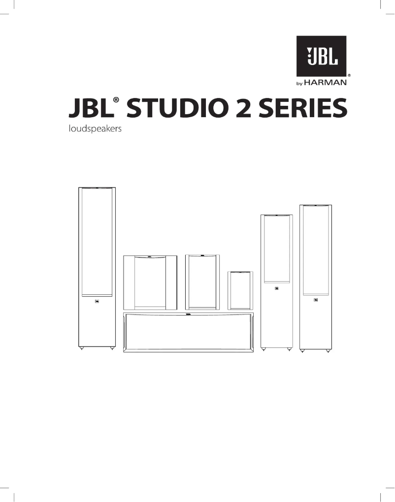 Page 1 of the manual User Manual JBL Studio 290