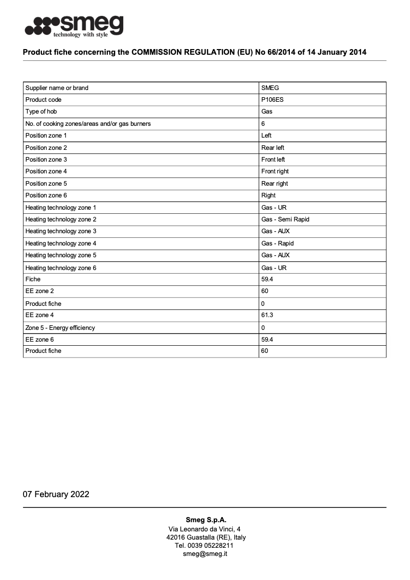 First page image of the manual for P106ES
