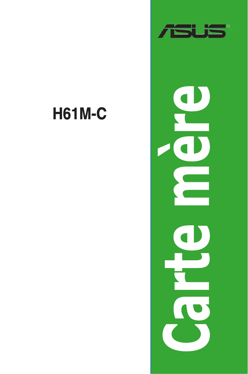 Page 1 of the manual User Manual Asus H61M-C