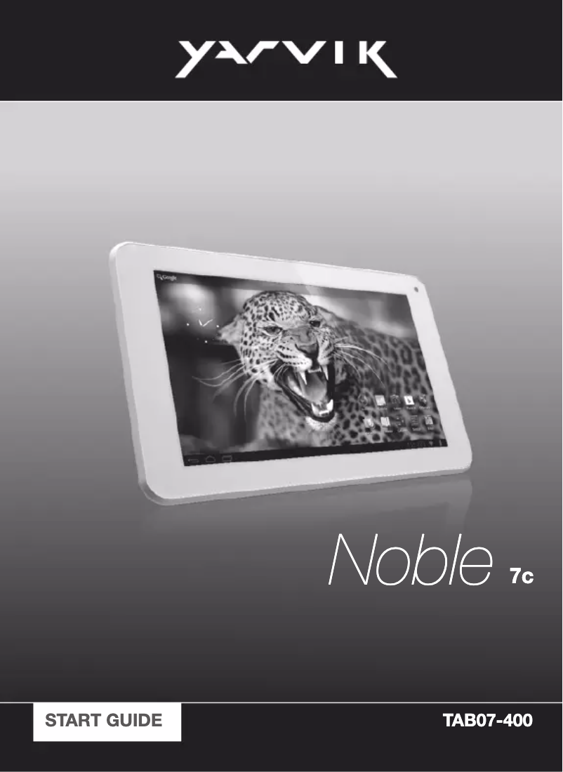 First page image of the manual for Noble 7c