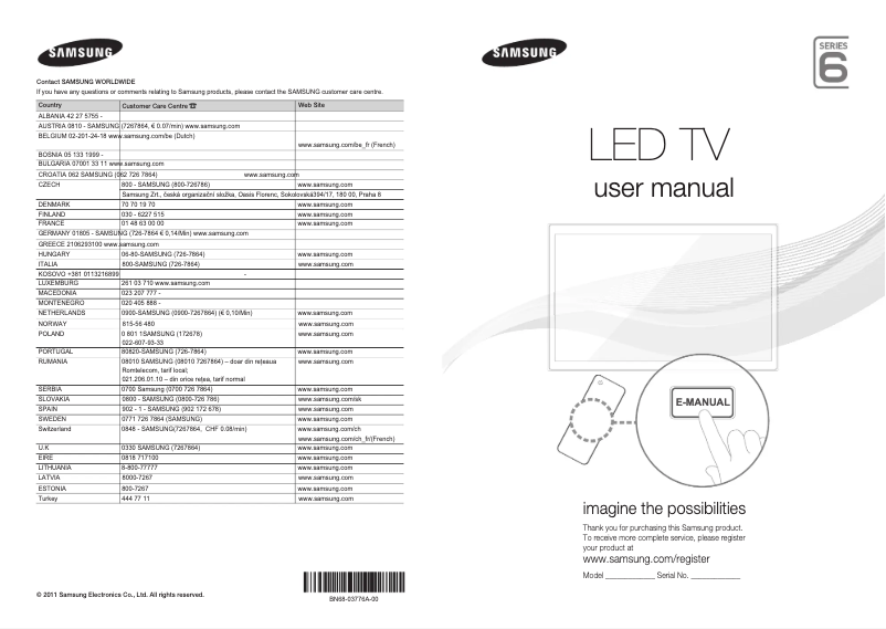 First page image of the manual for D6530