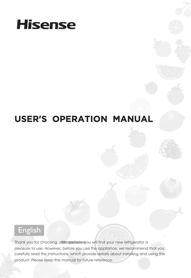 First page image of the manual for RB645N4BID