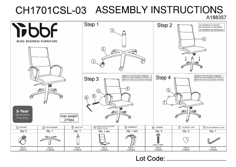 Page 1 of the manual User Manual Bush CH1701CSL-03