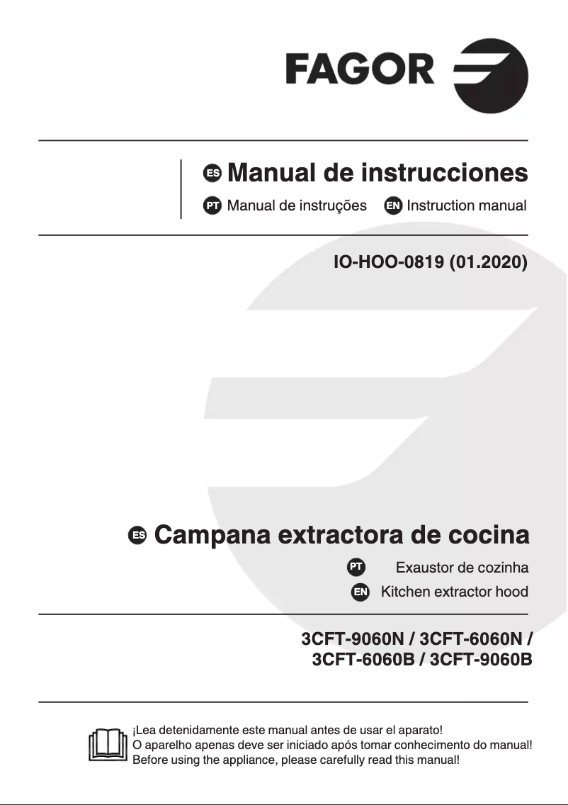 First page image of the manual for 3CFT-6060B