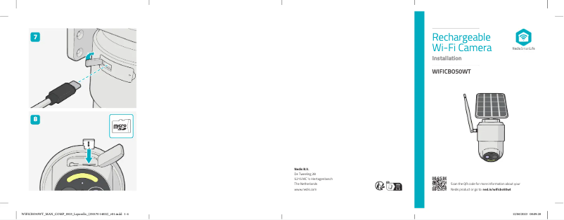 Page 1 of the manual User Manual Nedis WIFICBO50WT