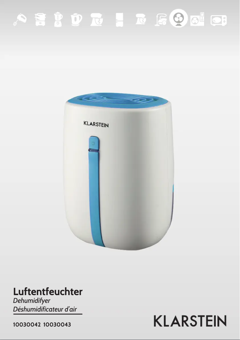 Page 1 of the manual User Manual Klarstein 10030043