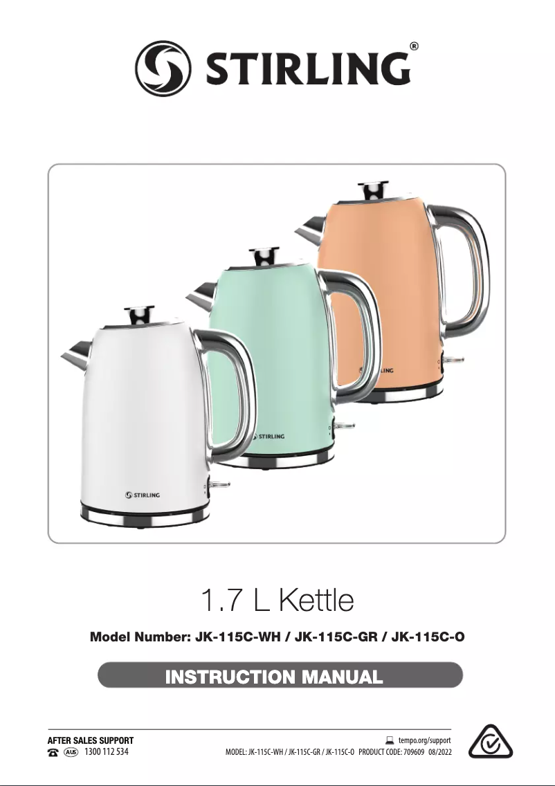 First page image of the manual for JK-115C