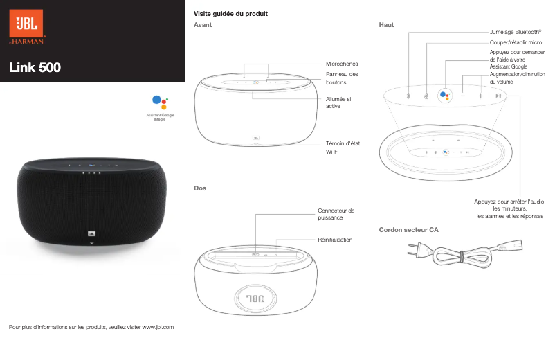 Page 1 of the manual User Manual JBL Link 500