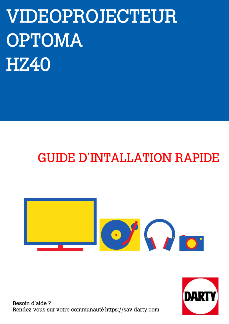 First page image of the manual for HZ40