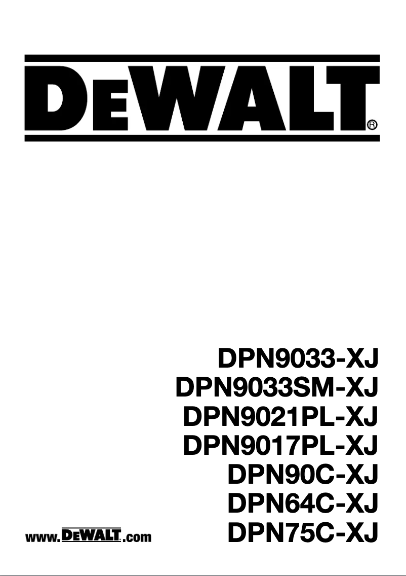 First page image of the manual for DPN9033