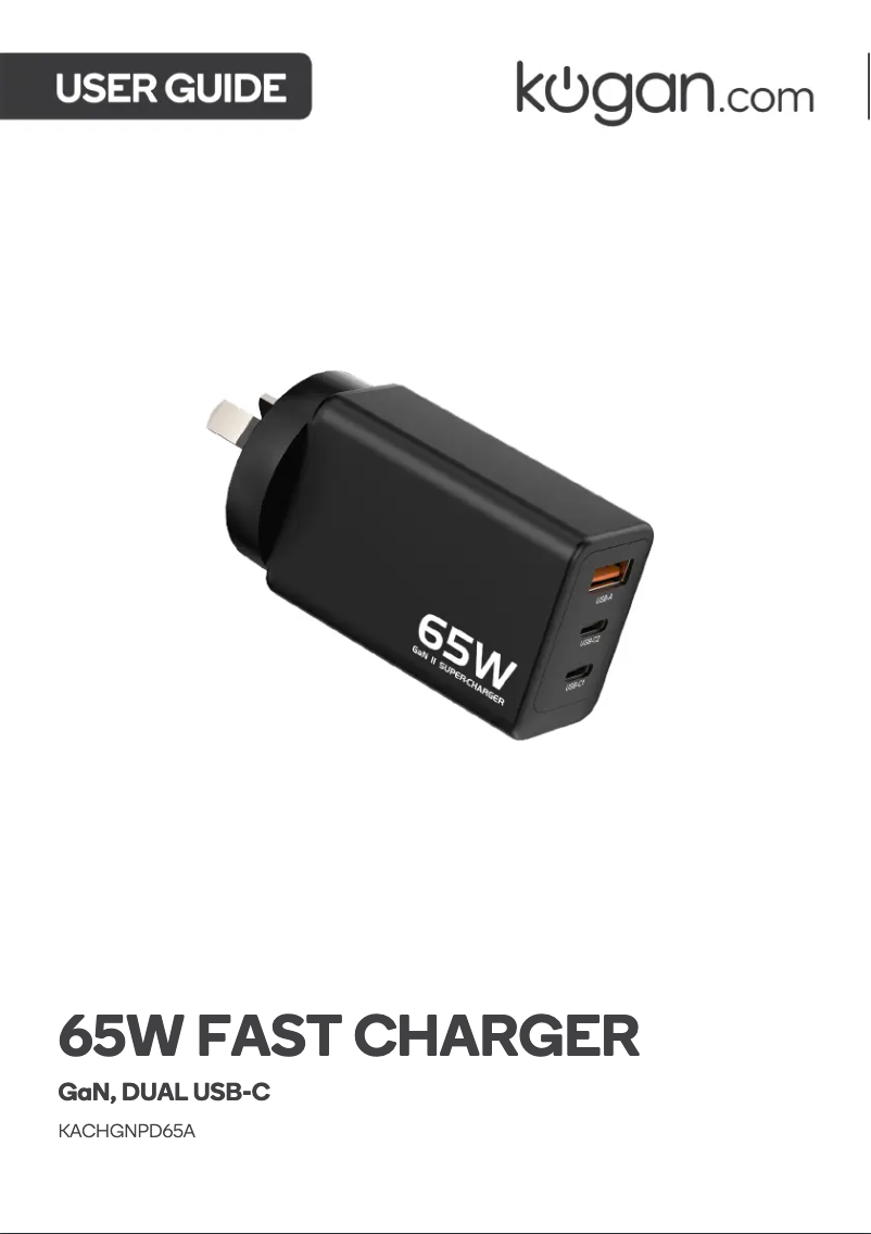 Page 1 of the manual User Manual Kogan KACHGNPD65A