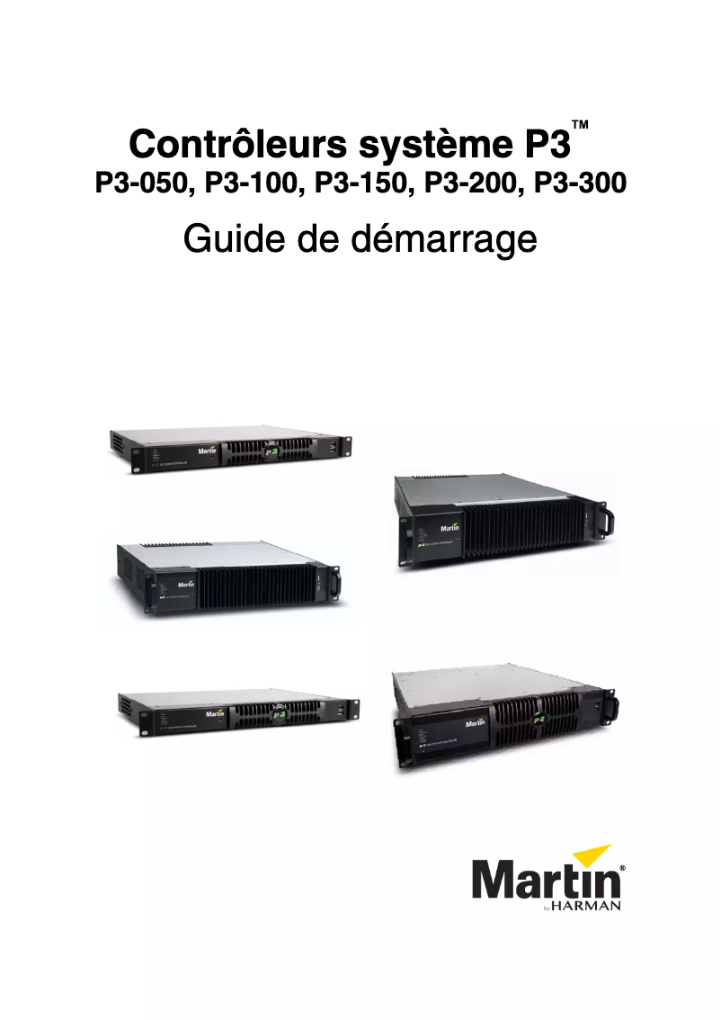 Page 1 of the manual User Manual Martin P3-150