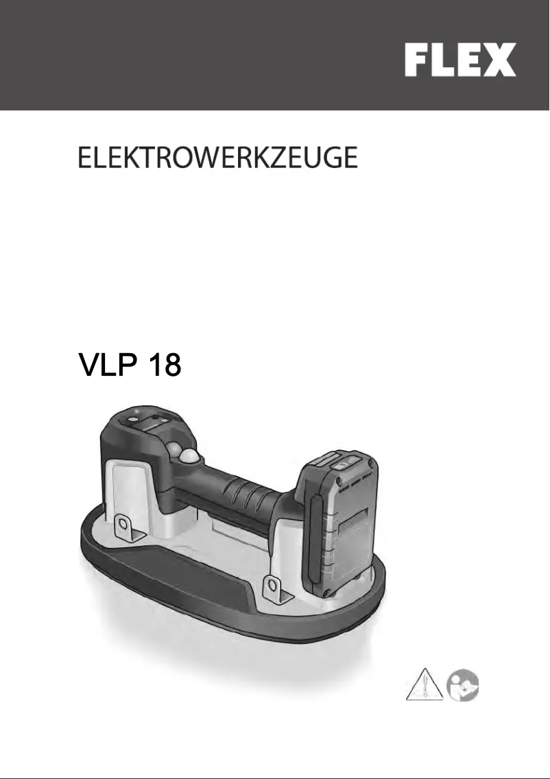 First page image of the manual for VLP 18