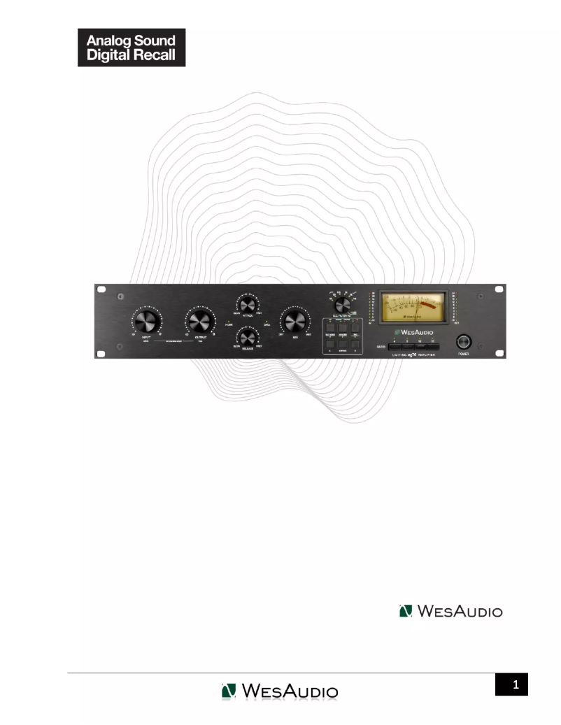 Page 1 of the manual User Manual WesAudio ng76