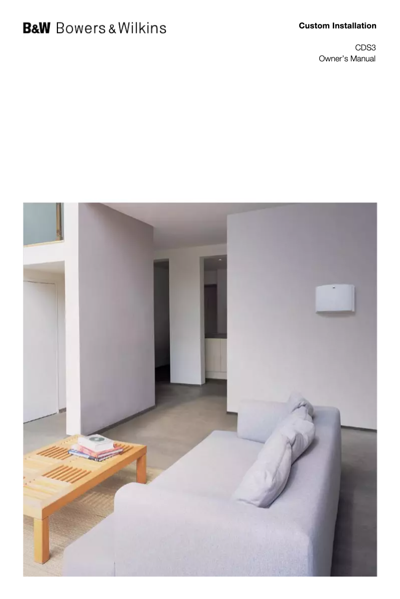 First page image of the manual for CDS3