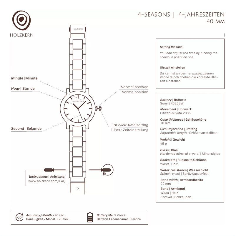 First page image of the manual for Wintertag